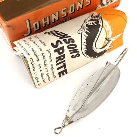 Weedless Johnson Silver Minnow Blinker, Silber versilbert, 12g, #12059