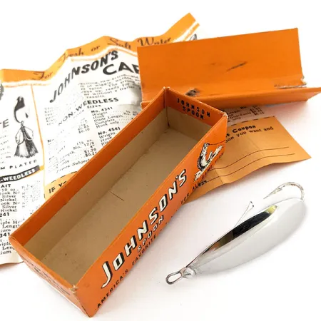 Weedless Johnson Silver Minnow Blinker, Silber versilbert, 12g, #12059