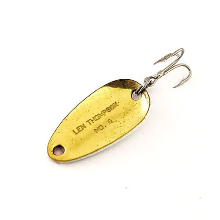 Len Thompson #6 Blinker, Rot / Weiß / Gold, 3,5g, Messingkörper, #12066