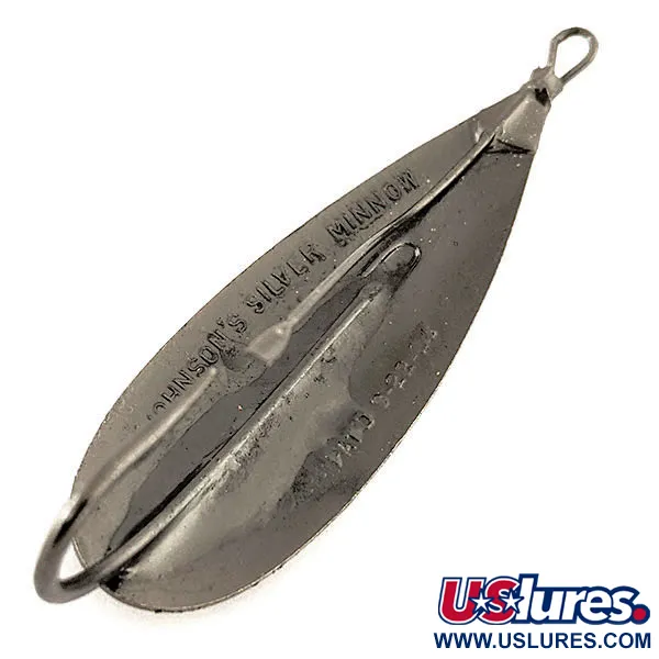 Johnson Silver Minnow Weedless Blinker, Schwarz, 12g, Krautschutz, #12111