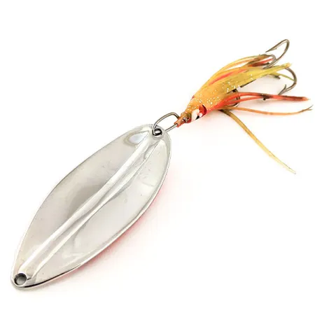 Vintage TODDCO Main liner Squid Blinker, Nickel / Orange, 21g, #12117