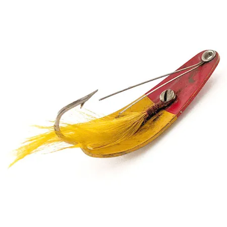 Weezel Weedless Rex Spoon Krautblinker, Gelb/Rot, 12,5g, #12125
