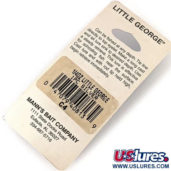 Mann's Bait Little George Tail Spinner, Nickel gehämmert, 12g, #12135