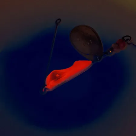 Erie Dearie Walleye Killer - UV Spinner, Rot / Nickel, 14g, UV, #12160