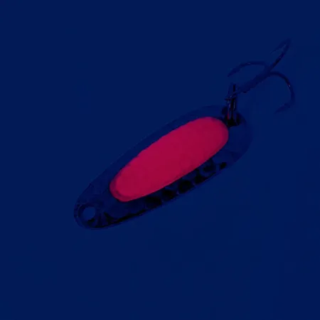 Nebco Pixee Blinker, Hammerschlag-Nickel / Rot, 4.5g, Lachsei, #12188