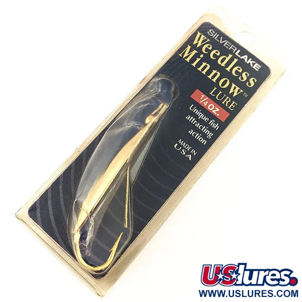 Weedless Silverlake Minnow Blinker, Gold, 7g, Krautschutz, #12201