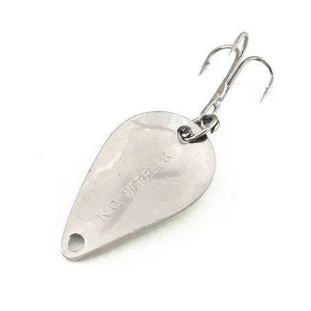 Acme K.O. Wobbler UV Blinker, Nickel / Blau, 7g, UV-aktiv, #12215