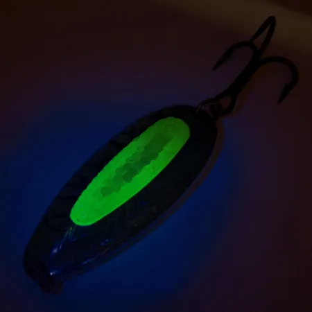 Blue Fox Rattlin Pixee Blinker, Gelb/Blau, 24g, UV-Einsatz, #12216