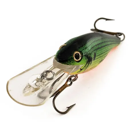 Rebel Shad R Wobbler, Grün/Gelb Schuppen, 11g, Tiefläufer, #12228
