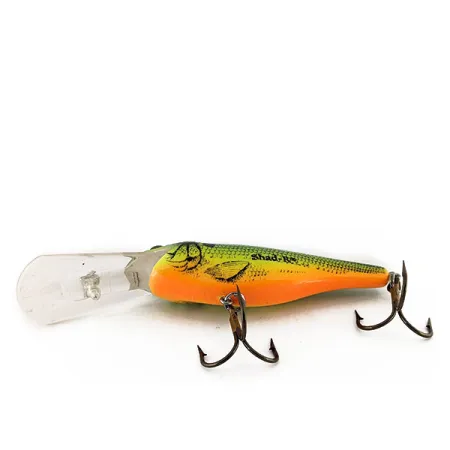 Rebel Shad R Wobbler, Grün/Gelb Schuppen, 11g, Tiefläufer, #12228