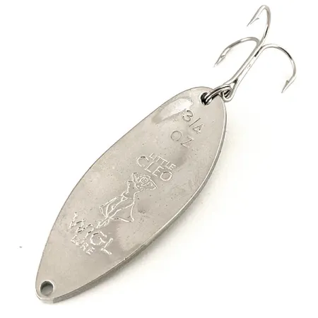 Little Cleo (Hula Girl) Blinker, Weiß/Grün/Glitter/Nickel, 21g, #12267