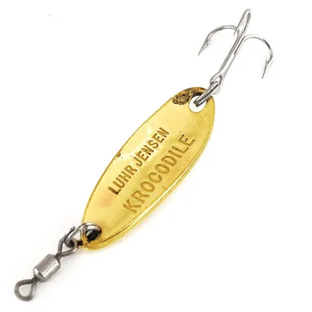 Luhr Jensen Krocodile Blinker, Gold, 7g, Weitwurf-Körper, #12315