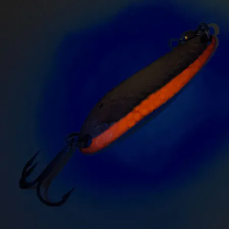 Luhr Jensen Krocodile Die #3 UV Blinker, Messing/Rot, 10g, UV, #12325