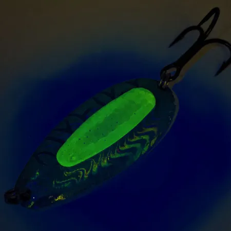 Blue Fox Rattlin Pixee Blinker, Rainbow Herring / Yellow, 24g, #12336