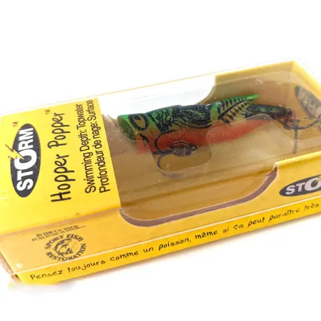 Storm Hopper Popper Oberflächenköder, Fire Tiger, 2g, #HP04 520