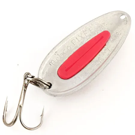 Nebco Pixee UV Blinker, Gehämmerter Nickel/Rot, 24g, UV, #12362