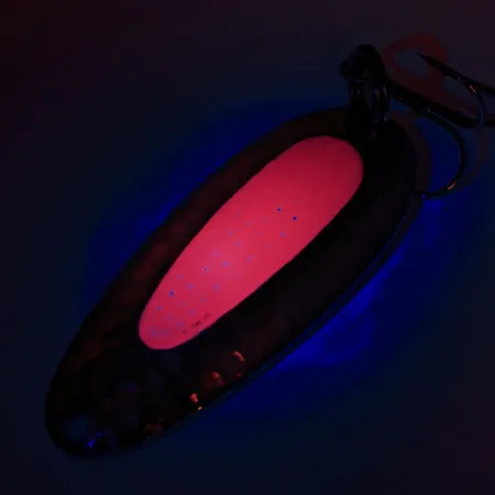 Nebco Pixee UV Blinker, Gehämmerter Nickel/Rot, 24g, UV, #12362