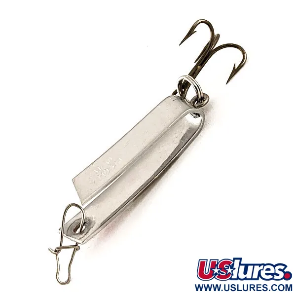 Luhr Jensen Super-Duper 501 Blinker, Nickel / Rot, 2,3g, U-Form, #12373