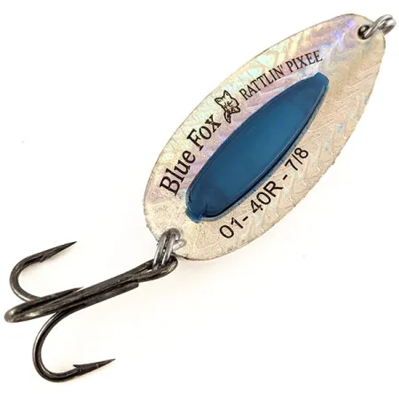 Blue Fox Rattlin Pixee Blinker, Rainbow Herring / Blue, 24g, #12405