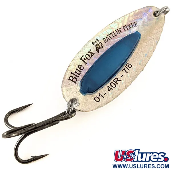 Blue Fox Rattlin Pixee Blinker, Rainbow Herring / Blue, 24g, #12405