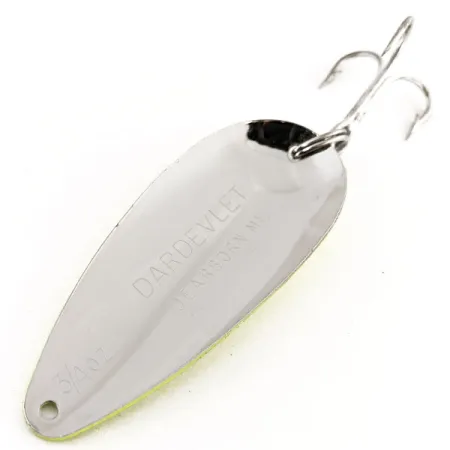 Dardevle Dardevlet UV Blinker, Chartreuse/Pink/Nickel, 21g, #12410