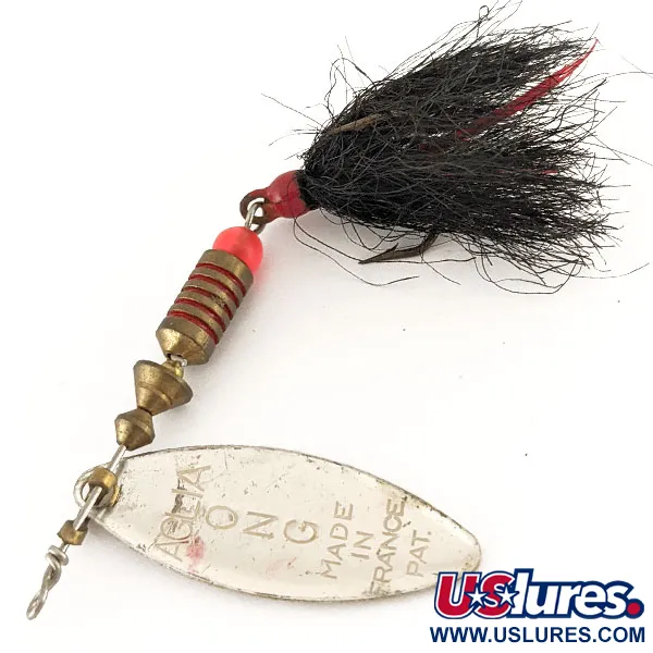 Mepps Aglia Long 2 Dressed Spinner, Silber, 7,3g, Weidenblatt, #12416