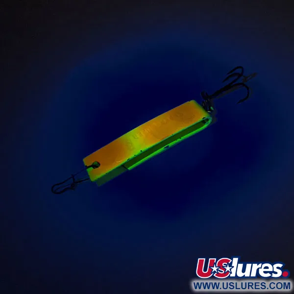 South Bend Super-Duper 503 UV Blinker, Chartreuse-Orange, UV, #12421