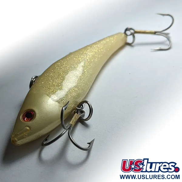 Saurus Vibra-Zarus Vibrationsköder, Gelb-Glitter, 14g, JDM, #12433