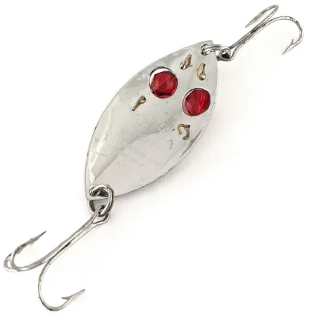 Hofschneider Red Eye junior Blinker, Nickel / Rot, 13g, Vintage, #12440