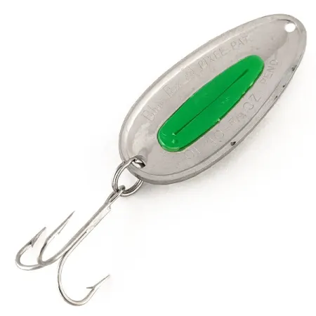 Blue Fox Pixee UV Blinker, Hammerschlag-Nickel/Grün, 24g, UV, #12445