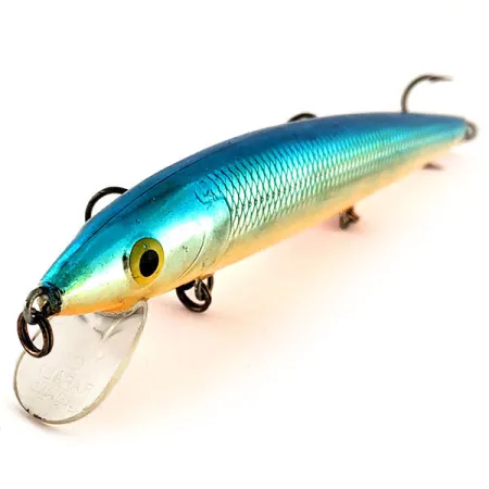 Rapala Husky Jerk HJ 14 Wobbler, Blau Silber, 18g, Rassel, #12468
