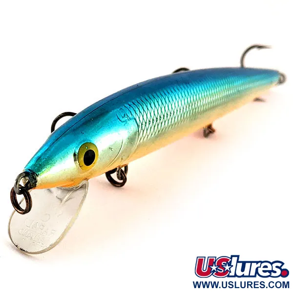 Rapala Husky Jerk HJ 14 Wobbler, Blau Silber, 18g, Rassel, #12468