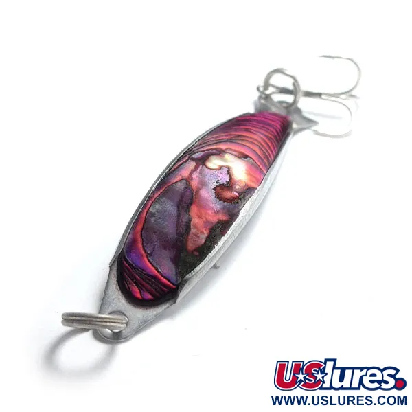 Salm The Killer Red Abalone Pearl Minnow Blinker, Rot/Nickel, 8g, #12477