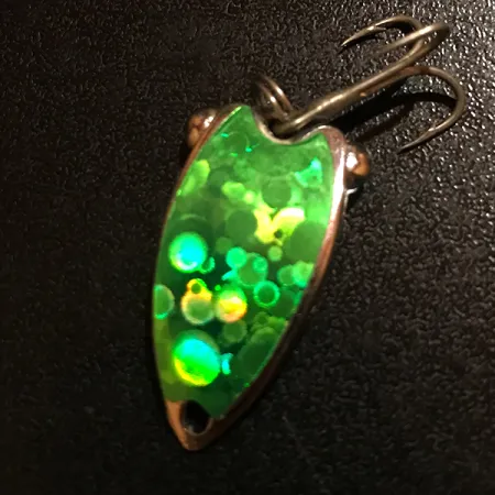 Fish Itt First Double Dancer Blade Bait, Grün/Nickel, 7g, UV, #12500