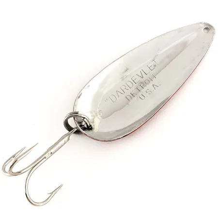 Dardevle Dardevlet Blinker, Red/White/Nickel, 21g, Weitwurf, #12511