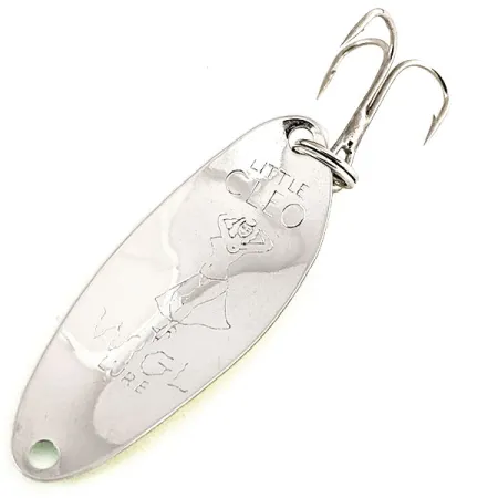 Little Cleo (Hula Girl) Schlepplöffel UV, Gelb / Grün, 4g, Vintage, #12518