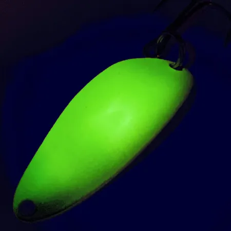 Little Cleo (Hula Girl) Schlepplöffel UV, Gelb / Grün, 4g, Vintage, #12518