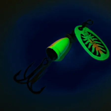 Blue Fox Super Vibrax 1 UV Spinner, Chartreuse, 4g, UV-aktiv, #12556
