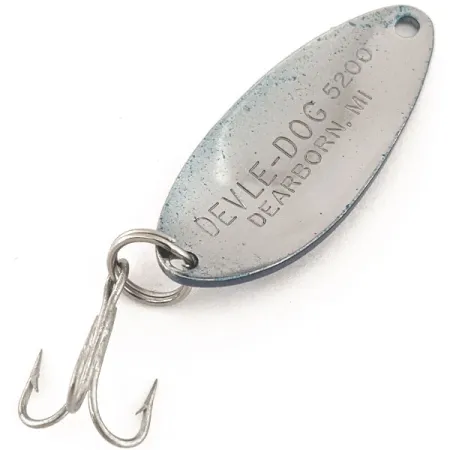 Dardevle Devle Dog 5200 Blinker, Nickel / Blau, 7g, Vintage, #12652