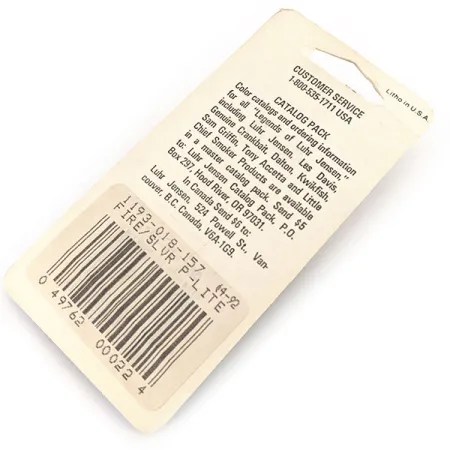 Luhr Jensen Hus-lure Blinker, Orange / Nickel, 4g, Ultra-Light, #12673