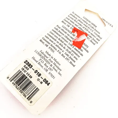 Luhr Jensen Hot Tail Spinner, Schwarz, 3.5g, Instant-Spin, #12676