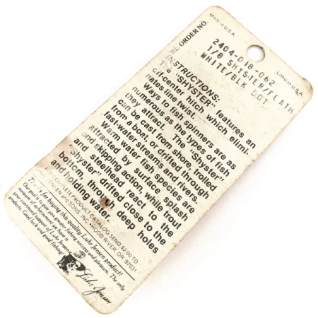 Luhr Jensen Shyster Spinner, Nickel/Weiß, 3.5g, Federdrilling, #12689