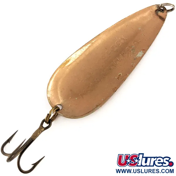 Nebco Aqua Spoon Blinker, Hammered Copper / Red, 17g, USA, #12692