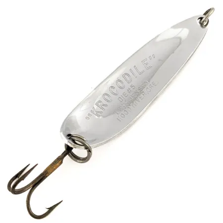 Luhr Jensen Krocodile Die #5 Blinker, Nickel / Grün, 28g, #12693