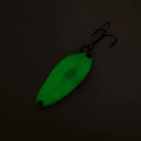 Little Cleo Seneca Glow Blinker, White/Nickel/Green, 7g, Glow, #12745