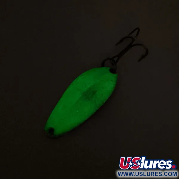 Little Cleo Seneca Glow Blinker, White/Nickel/Green, 7g, Glow, #12745