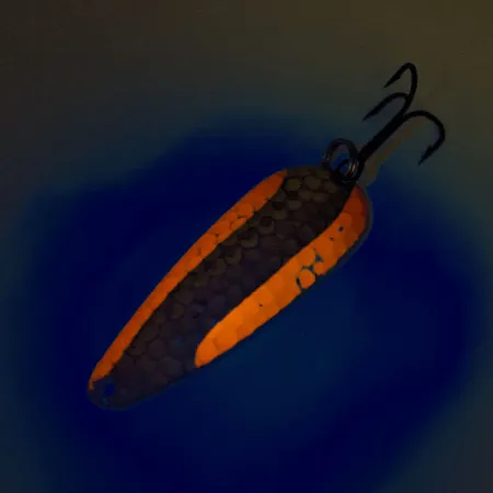 Wonderlure UV Blinker, Gold gehämmert/Orange, 11g, UV-aktiv, #12751