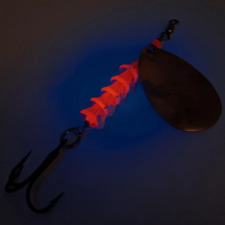 Luhr Jensen TEE Spoon Spinner, Gold/Rot, 14g, UV-reaktiv, #12760