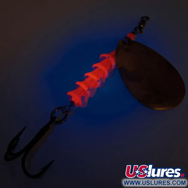 Luhr Jensen TEE Spoon Spinner, Gold/Rot, 14g, UV-reaktiv, #12760