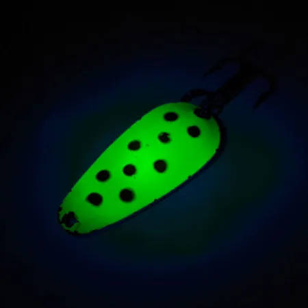 Blue Fox Tor-P-Do UV Blinker, Chartreuse/Rot/Nickel, 14g, UV, #12796